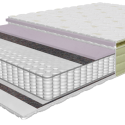 Vidēja cietuma matracis + virsmatracis / 160x200 cm/ Twist Hard