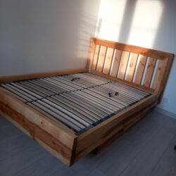 Bērza masīvkoka lidojošās gultas rāmis 140x200cm