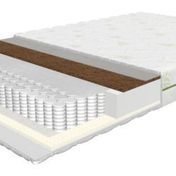 Eco mīkstais matracis ir lieliska izvēle ikvienam, kurš vēlas mīkstu un ērtu gulēšanas virsmu. Šis Latvijā ražots matracis ir prasmīgi izstrādāts, izmantojot augstas kvalitātes materiālu kombināciju, tostarp porolonu, vatelīnu, kokosa slāni, filca, pocket atsperes bloku, spanbonda, lateksa, lai nodrošinātu optimālu atbalstu un amortizāciju